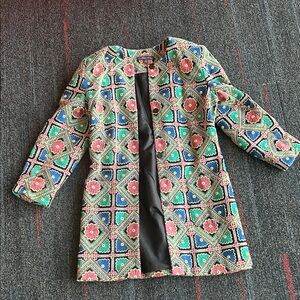 Brooks Brothers Multicolor Embroidered Floral Jacket